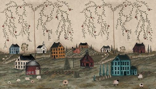Folk Art Landscape - 5031 wal5031