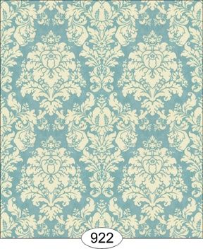 French Damask - Blue WAL0922