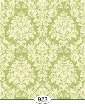 French Damask - Green WAL0923