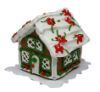 Gingerbread House- Poinsettia Roof 15