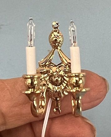 Gold 2-Candle Sconce mn144