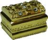 Gold Chest with Encrusted Gems J066