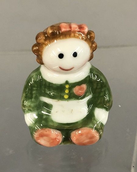 Green Dress Girl Cookie Jar Mcrm0043
