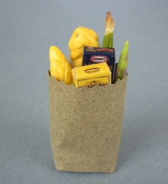 Grocery Sack with Mac and Cheese Box A1840