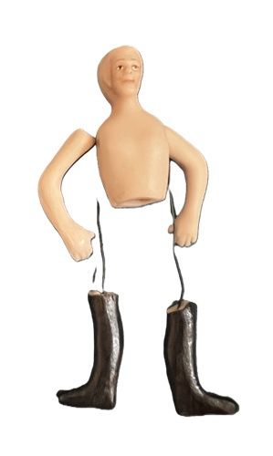 Half Scale Painted Man with black boots dd019