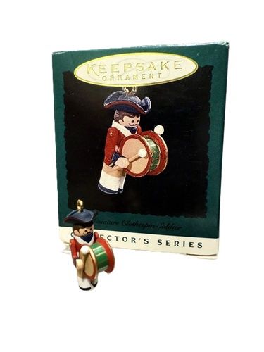 Hallmark Ornament Miniature Early American Clothespin Soldier, 2nd - 1996 QXM4144