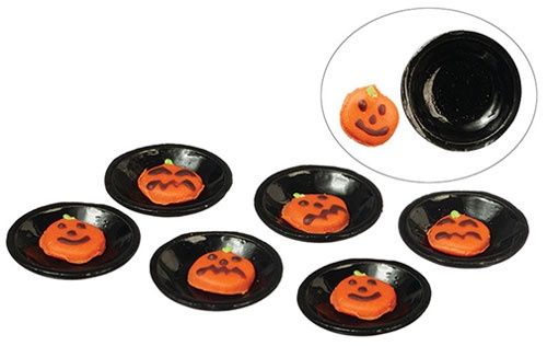 Halloween Cookies/6 with plates AZA9965