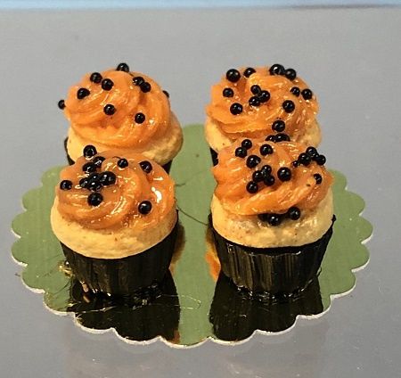 Halloween Orange Frosted Cupcakes JC101