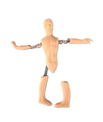 Half Scale Man Kit for sitting man in porcelain dd004