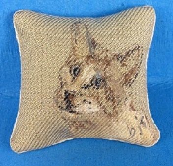 Handpainted Cat Pillow No. 30 bsis30