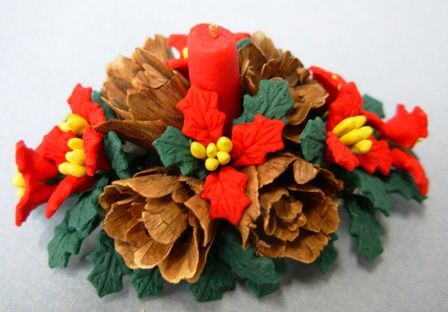 Holiday Arrangement with Candle BDCP003