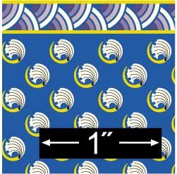 Imari Fan - Blue BPHCN101B