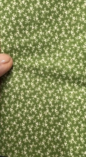 Green and White Cotton Print mc1438x