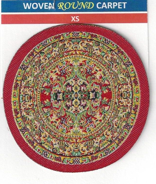 half scale rug 3" in diameter sam04