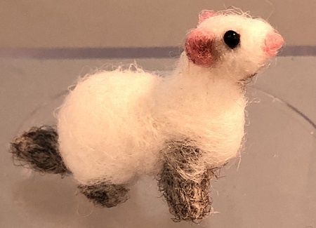 Hand Felted Ferret LV23062