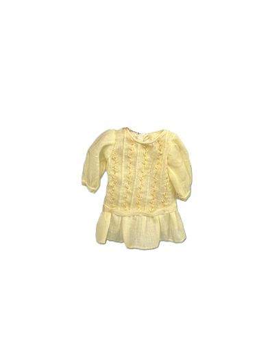 Handmade Lemon Chiffon Drop Waist Dress mc1937x