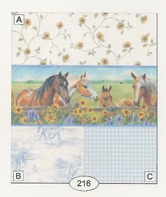 Horses and Daises 216 wal216