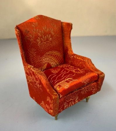 Ideal Petite Princess Fantasy Red Salon Wing Chair pp4410-7