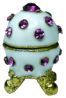 Imperial Jeweled Egg (White) bdj011