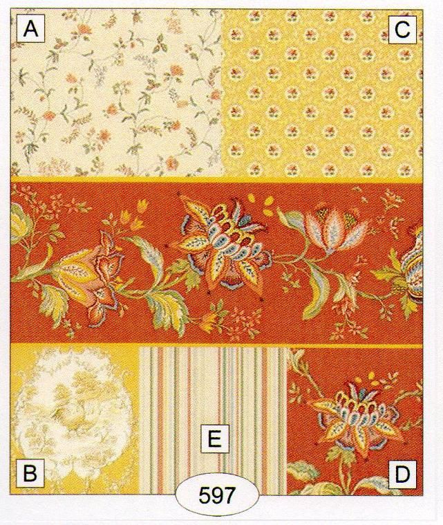 Jacobean 597 wal597