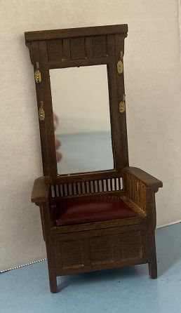 Hall Chair with Hooks and Storage B3042w