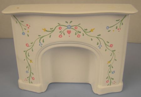 Hand Painted White Fireplace ala333