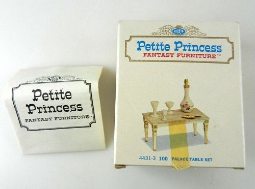 Ideal Petite Princess Dollhouse Furniture 4431-3 100 Palace Table Set S05 4431-3
