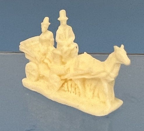 Jeanetta Kendall Horse and Carriage White jk23025