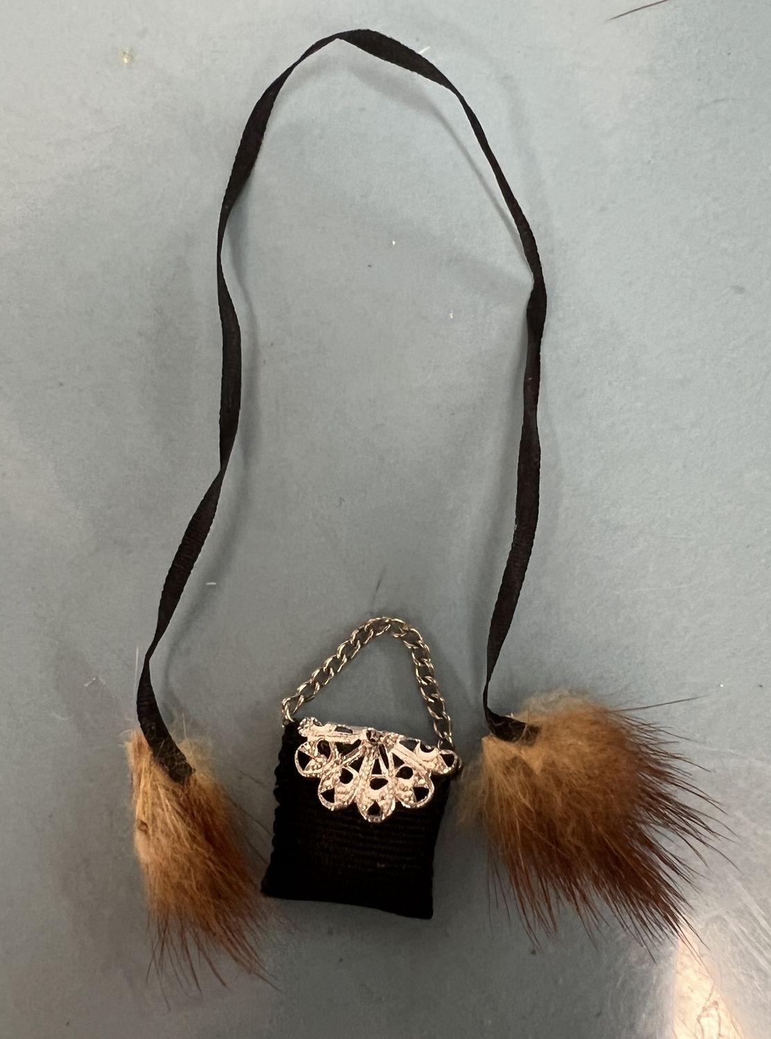 Handbag and Ribon/Fur Accessory mc01566
