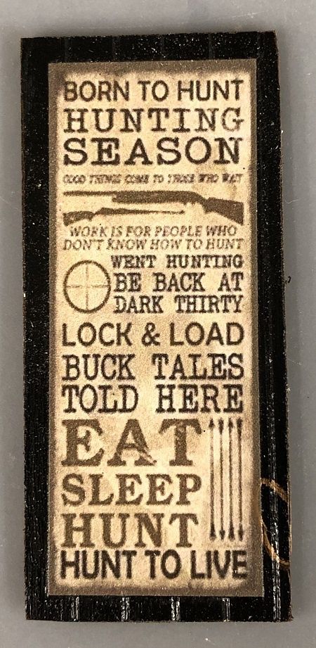 Hunting Season Wood Sign mc02533