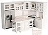 Kitchen Set, 8pc, White, Marble AZT5384