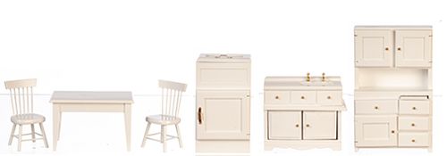 Kitchen Set/6/White/Cb AZD0146