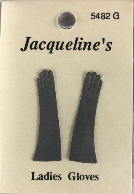 Ladies Gray "Leather" Gloves jaq5482g