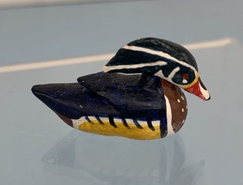 Hand Painted Duck Decoy ALA836h