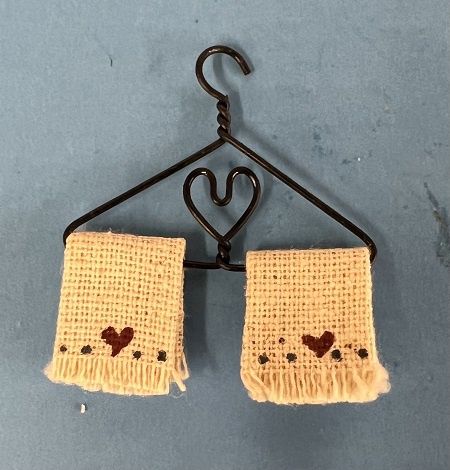 Heart Dish Towels on Heart Hanger MC06053