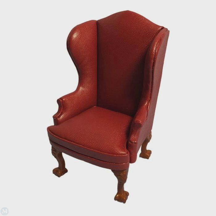 High Back Red Leather Chair df413