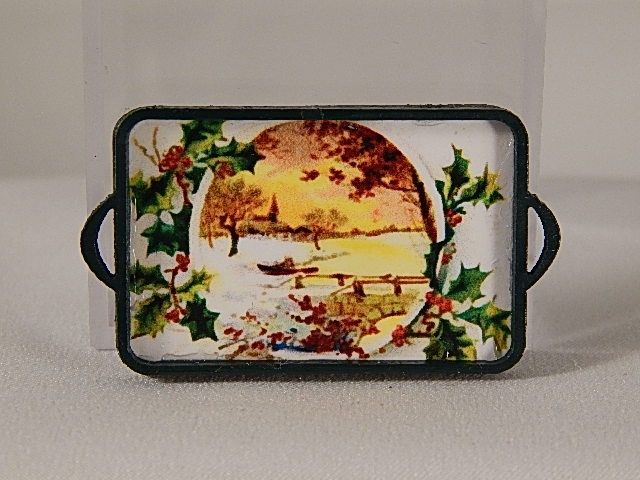 Holly Scene Tray ckt15c