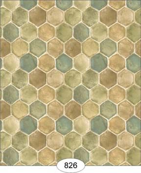 Honeycomb Tile - Green WAL0826