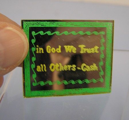 In God We Trust Mirrored Wall Art ch22662