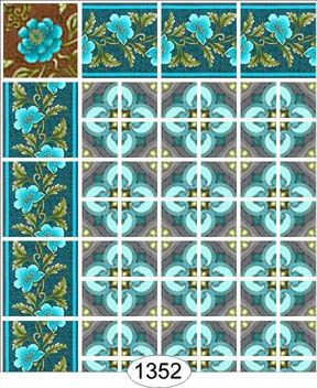 Jewel Tile - Turquoise WAL1352