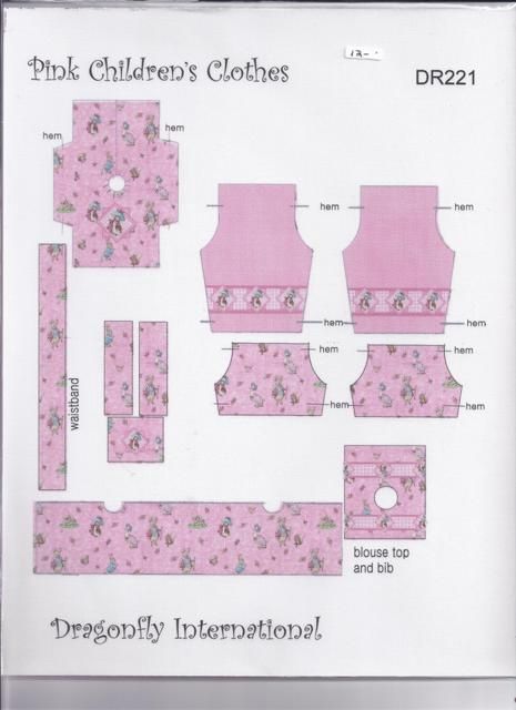 Kit for Pink Children's Clothing Kit DR221