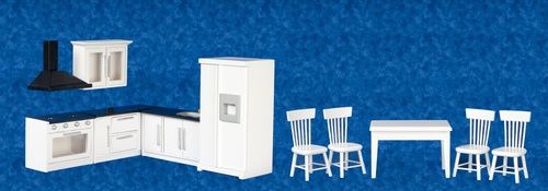 KITCHEN SET/11/WH/BK/CB T5525