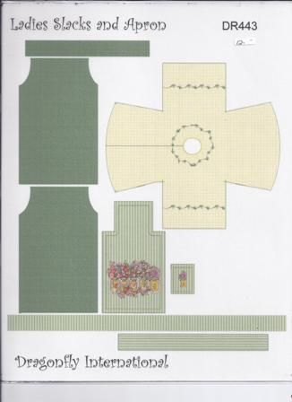 Ladies Slacks and Apron Kit - Gardener DR443