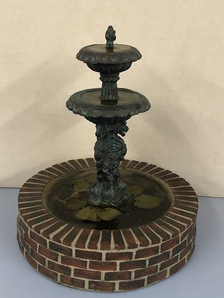 Large Fountain with Koi by Lawbre MC04271