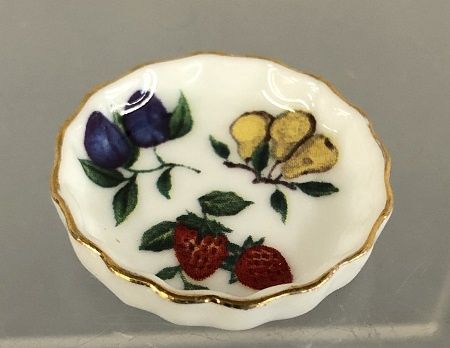Large Tart/Quiche Plate with Fruit Design MC03917
