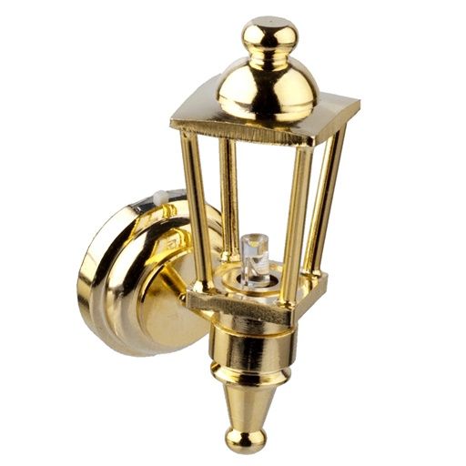 LED - Brass Carriage Lamp hw2306