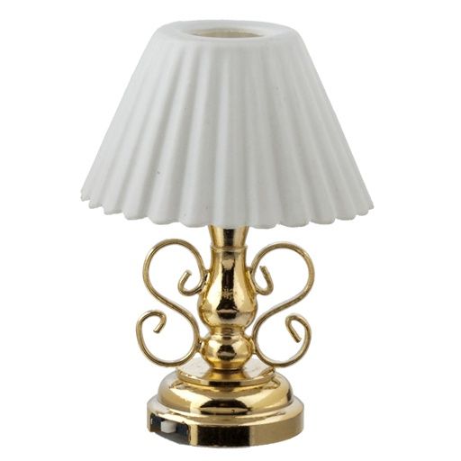 LED - Ornate Table Lamp w/ Fluted Shade HW2303