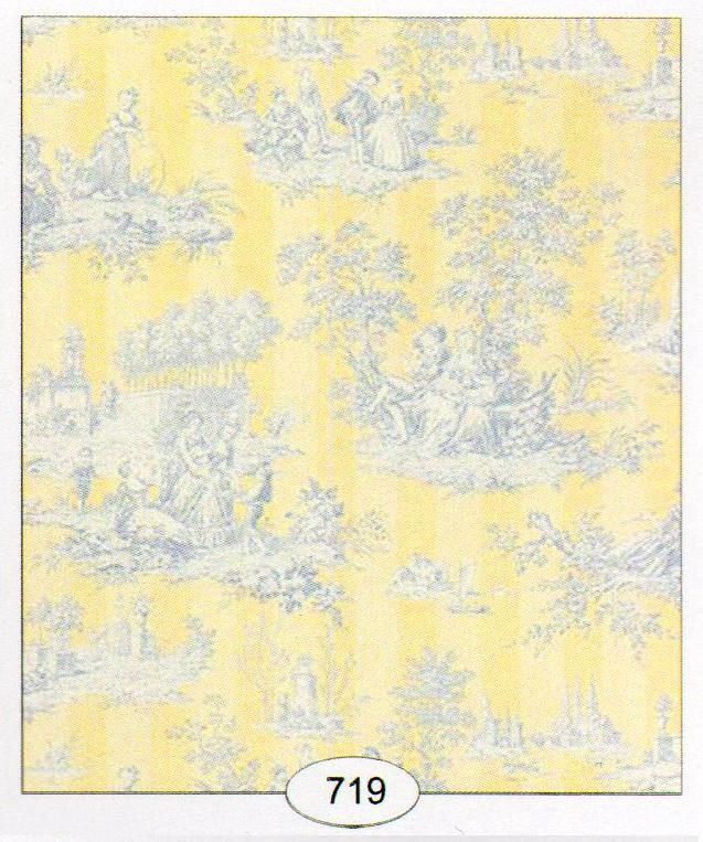 Light Toile Stripe 719 wal719