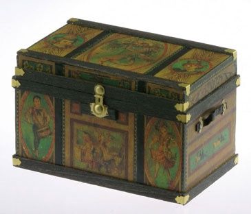 Lithograph Wooden Trunk Kit: Victorian Cat cpt101