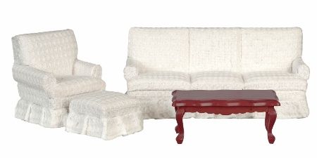 Living Room Set/4/White T3663
